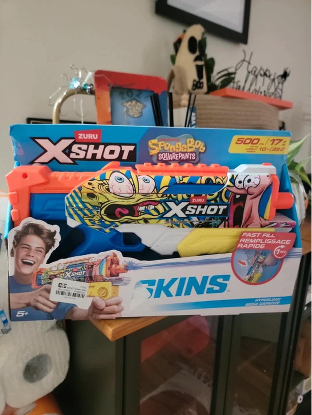 Zuru Xshot x spongebob water g